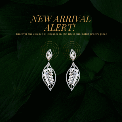 Ladies Fancy Diamond Imitation Earrings Silver